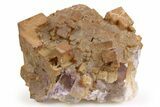 Smithsonite Encrusted Purple Cubic Fluorite - Cave-In-Rock #260295-1